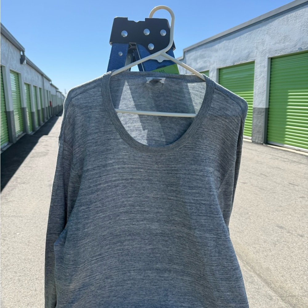 Old Navy Gray Knit Crewneck Sweater